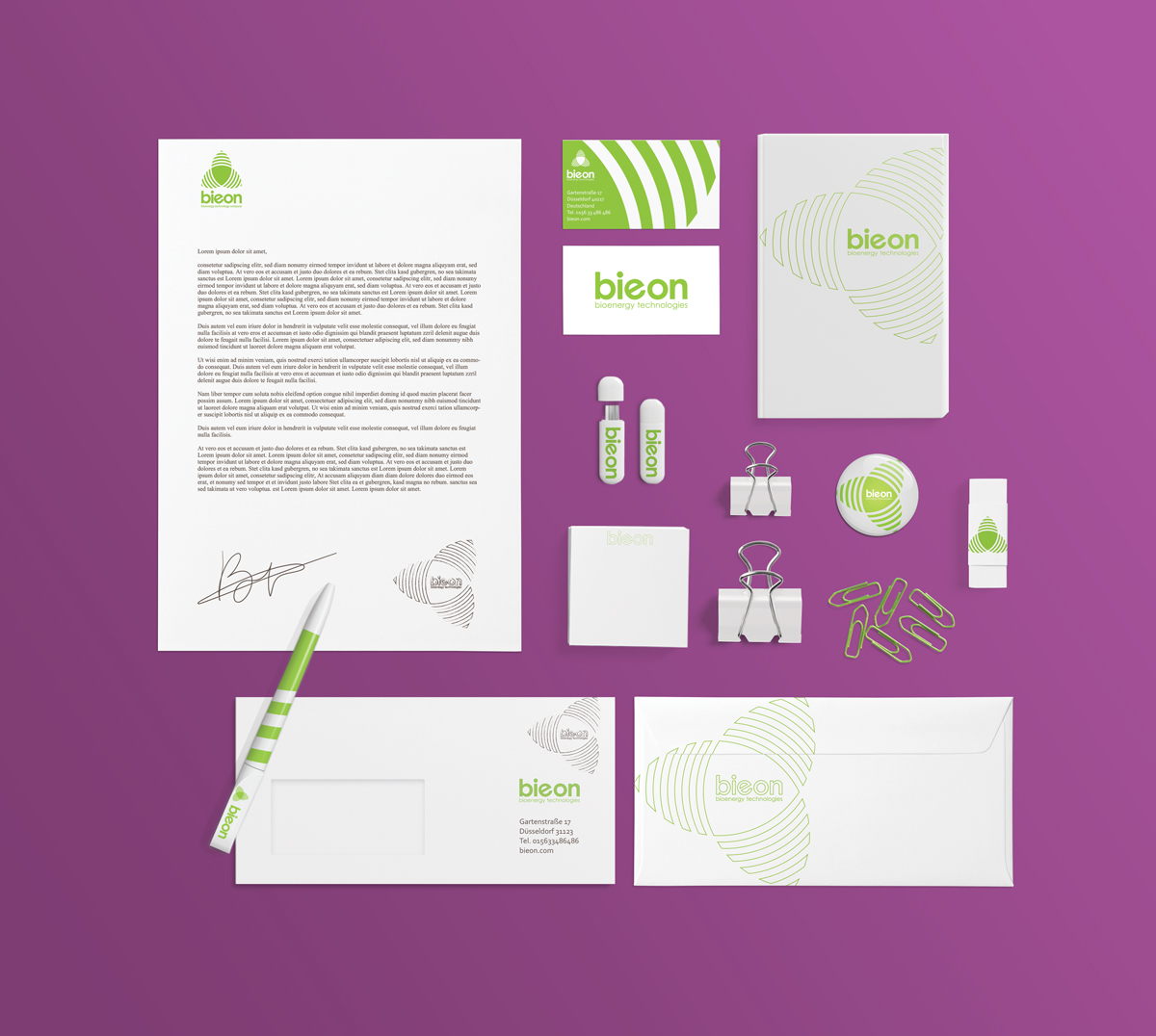 Bieon: Brand Identity for a Bioenergy Company, slide 3 of 4