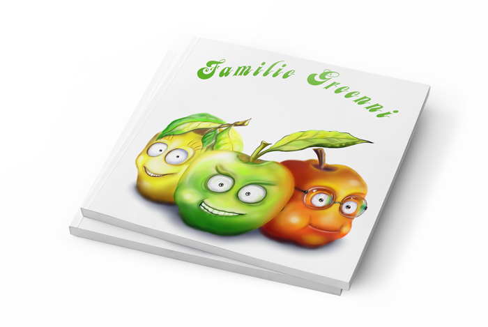 Greeni Family: Character Design & Comics, frame 1 of 2