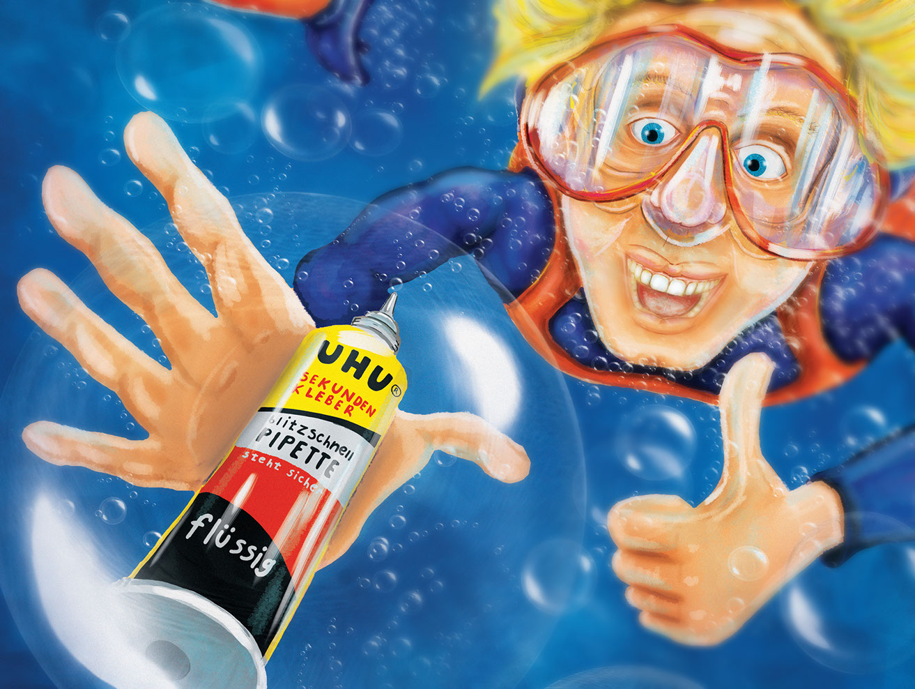 UHU: Advertising Illustration & Character Design, slide 3 of 11