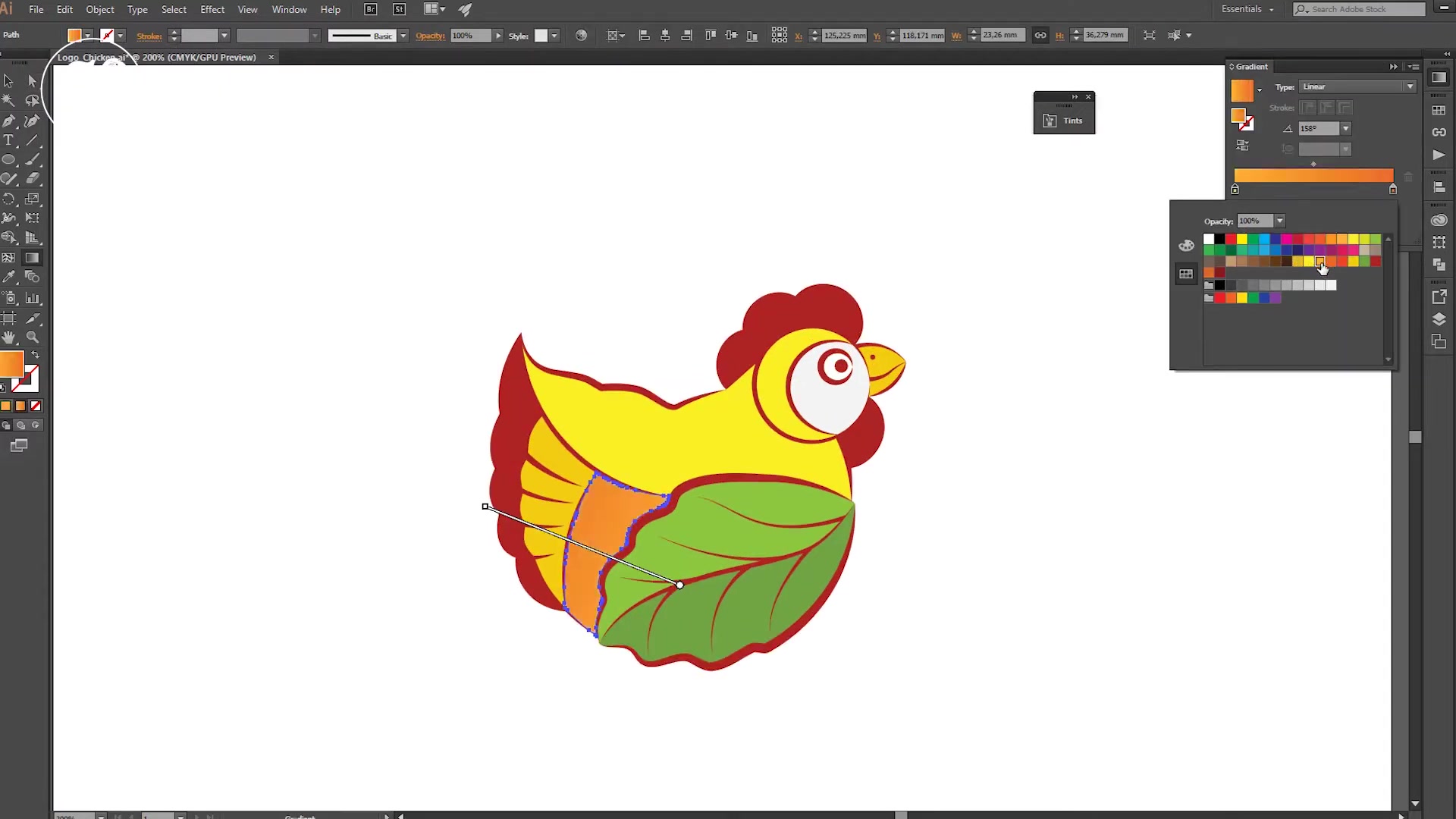 Creating a logo with ellipses, still 5 of 6