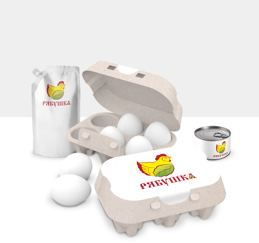 Ryabushka: Logo for a Poultry Brand, slide 4 of 4