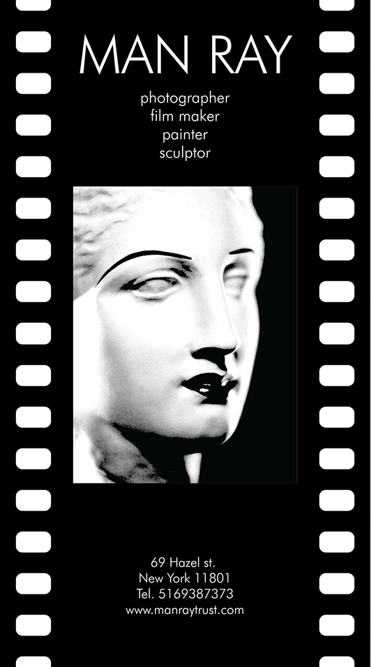 Man Ray: Identity for a Photography Project, slide 3 of 5
