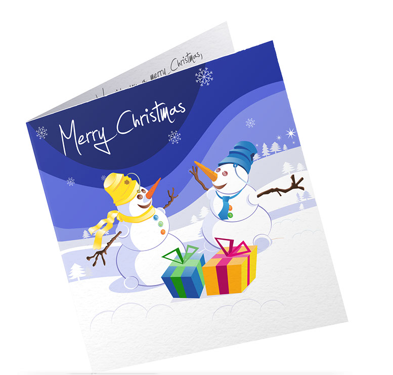 Merry Christmas: Greeting Card Illustration, frame 2 of 2