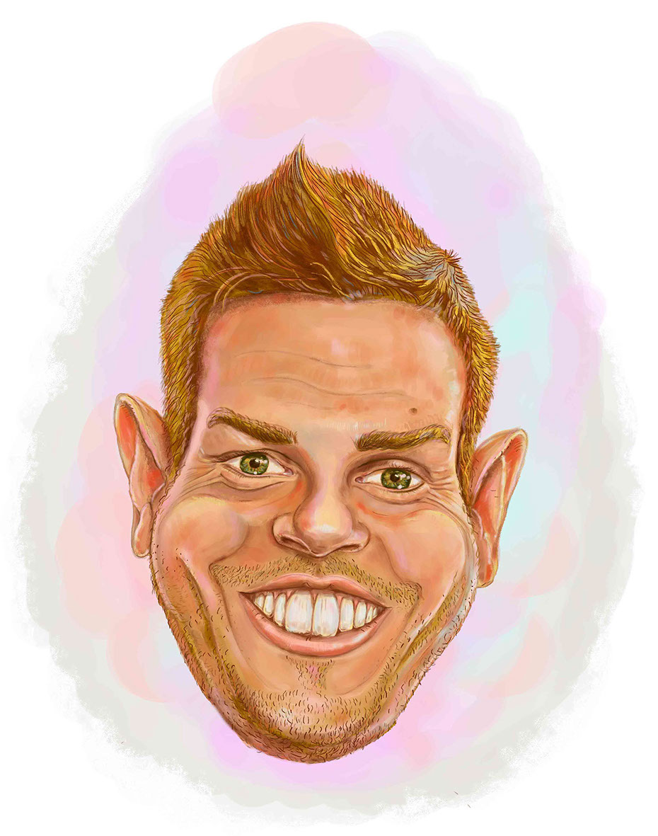 César Azpilicueta: Football Caricature, slide 2 of 2