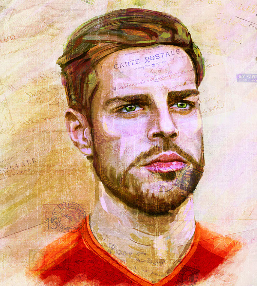 Retro Portrait: Mixed-Media Illustration, frame 1 of 2