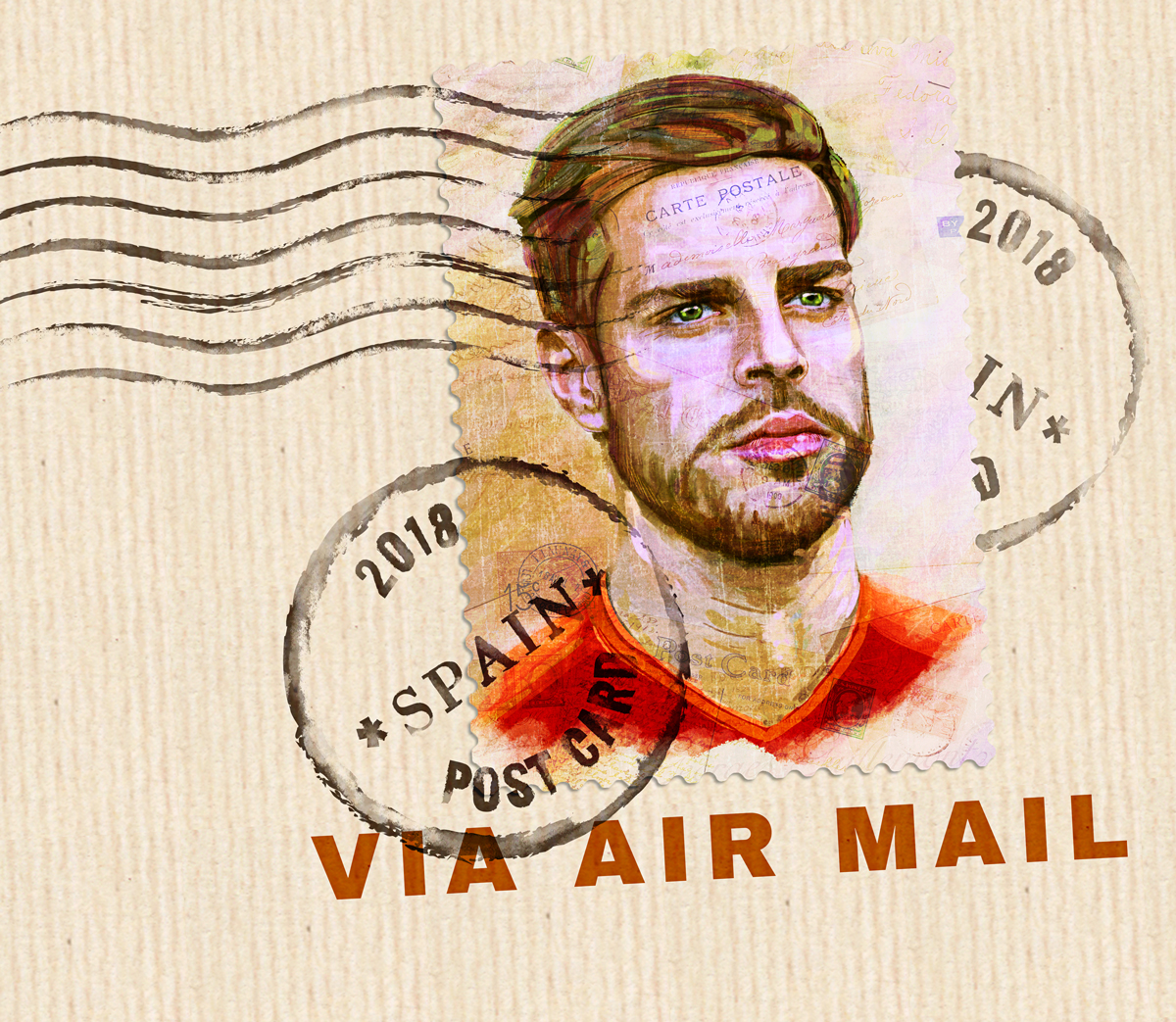 Retro Portrait: Mixed-Media Illustration, slide 3 of 3